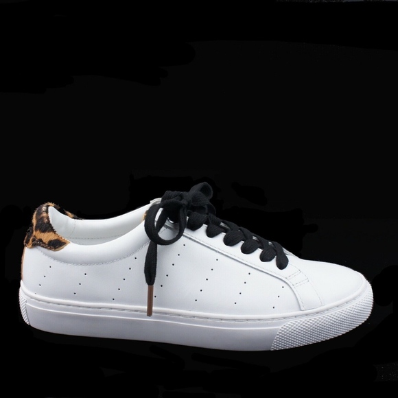 J. Crew Shoes - New JCREW Saturday Sneakers with Leopard Calf Hair